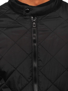 Herr Quiltad Lättviktsjacka Svart Bolf 7150