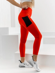 Dam Leggings Röd Bolf XL009