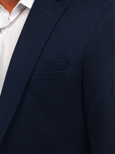 Herr Elegant Kavaj Marinblå Bolf 1652A