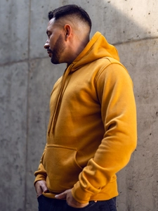 Herr Huvtröja med känguruficka Kamel Bolf 2009A