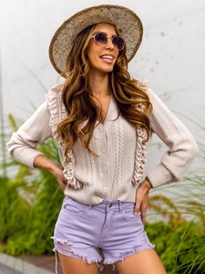 Dam Jeansshorts Violett Bolf A63