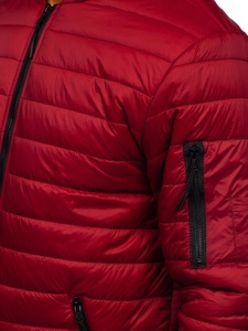 Herr Vadderad Lättviktsjacka Bomber Vinröd Bolf MY-02