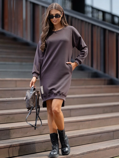 Dam sportig klänning smör Choklad Bolf 524