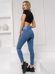 Dam Jeans-leggings Blå Bolf S111