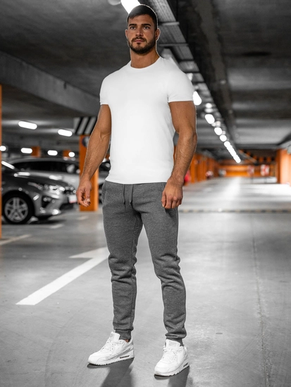 Herr Sweatpants Grafitgrå Bolf XW01-A