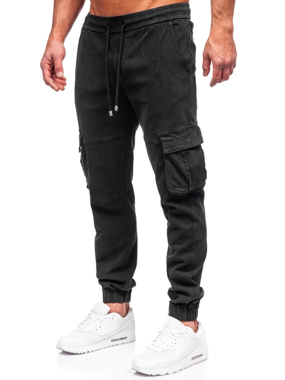 Herr Cargo Jeansjoggers Svart Bolf MP0105N