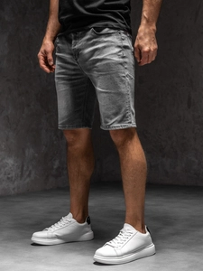 Herr Jeansshorts Grafitgrå Bolf MP0277GCA1