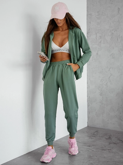 Dam 2-delad Träningsoverall med huva Khaki Bolf 821110