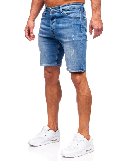 Herr Jeansshorts Marinblå Bolf 0466