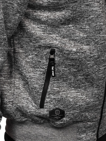 Herr Varm Huvtröja Grå Bolf TC1313