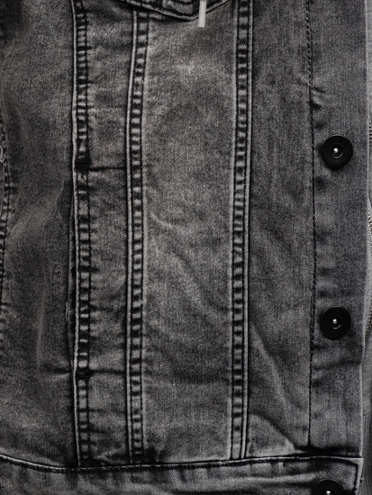 Herr Jeanjacka med huva Grå Bolf 10350