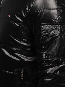 Herr Quiltad sportig Lättviktsjacka Svart Bolf 2143