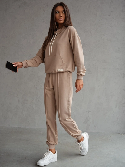 Dam 2-delad Träningsoverall Beige Bolf 82162