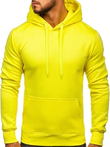 Herr Huvtröja med känguruficka Gul-Neon Bolf 2009