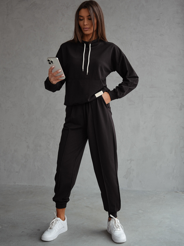 Dam 2-delad Träningsoverall Svart Bolf 82162