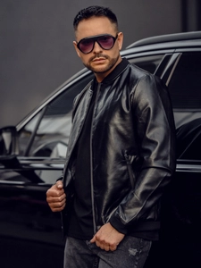 Herr Skinnjacka Bomber Svart Bolf 6803A