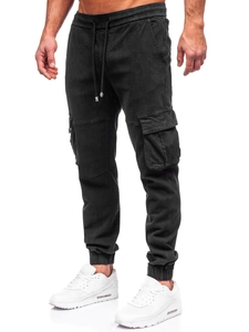 Herr Cargo Jeansjoggers Svart Bolf MP0105N