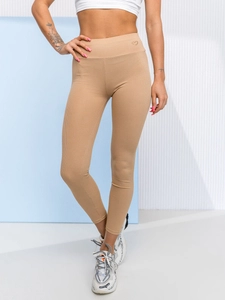 Dam Randiga Leggings Beige Bolf W7903