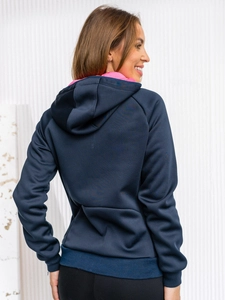 Dam Lättviktsjacka med huva Marinblå Bolf KSW4009A1