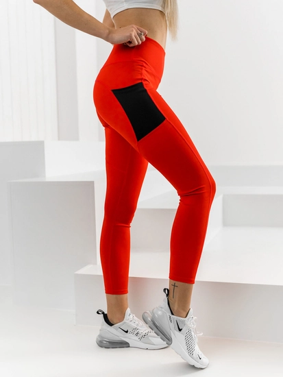 Dam Leggings Röd Bolf XL009