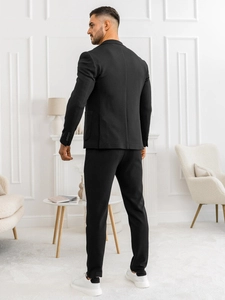 Herr Casual Kostym Svart Bolf 01