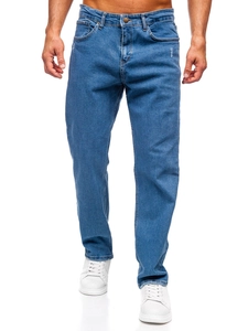 Herr Jeans Regular Fit Marinblå Bolf 5452