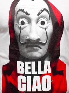 Herr T-shirt med tryck Vit Bolf 192410