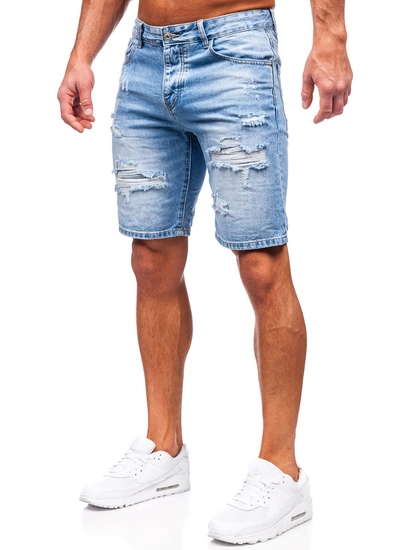 Herr Jeansshorts Marinblå Bolf RJ951