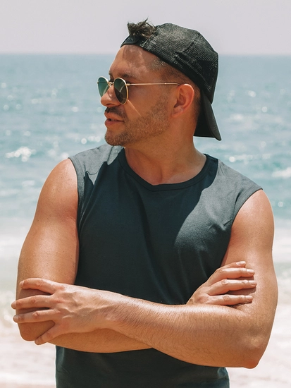 Herr Enfärgat Linne Marinblå Bolf 99001