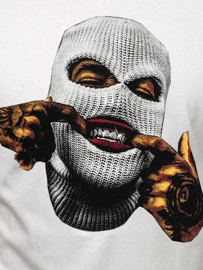 Herr T-shirt med tryck Vit Bolf 142172