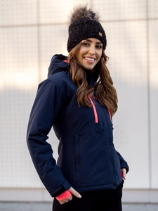 Dam Sportig Vinterjacka Mörkblå Bolf HH012