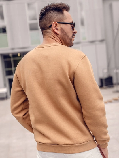 Herr Tjock Sweatshirt Brun Bolf 2001A