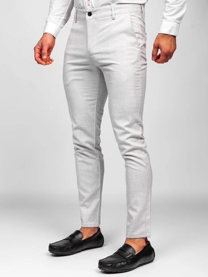 Herr Chinos i bomull Beige Bolf 0015