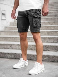Herr Cargoshorts Svart Bolf XX160086