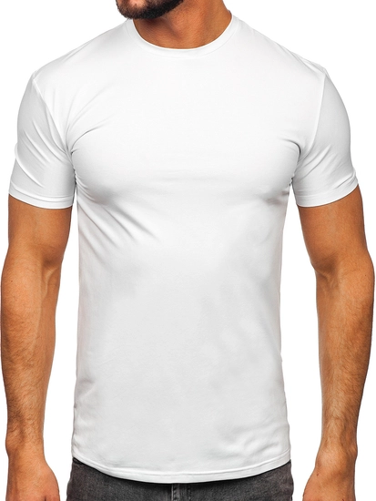 Herr Basic T-shirt Vit Bolf MT3001