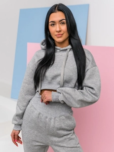 Dam 2-delad Träningsoverall Oversize Grå Bolf 8C68