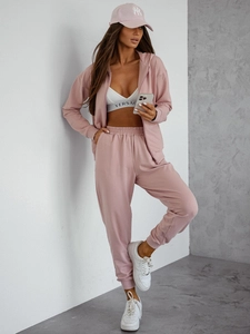 Dam 2-delad Träningsoverall med huva Puderrosa Bolf 821110