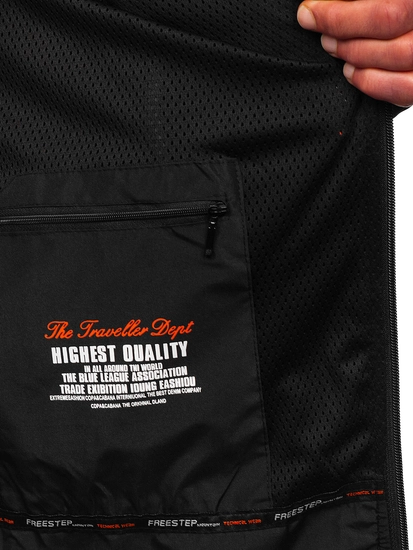 Herr Softshelljacka Svart-Röd Bolf WX086A