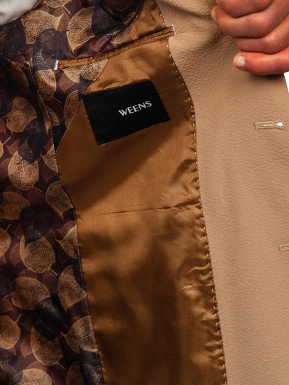 Herr Casual Kavaj Beige Bolf 026