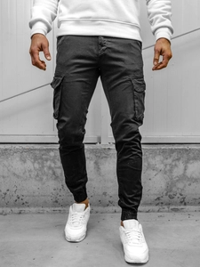 Herr Cargo-joggers Svart Bolf 77322A