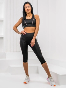 Dam 2-delat Sportigt set Svart Bolf XL012