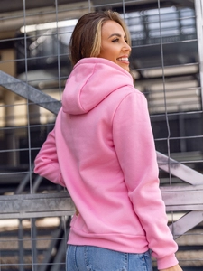 Dam Sweatshirt med känguruficka Rosa Bolf W02B