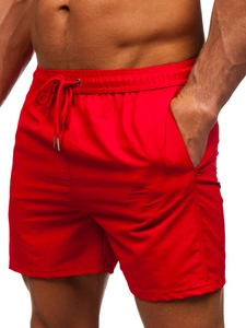 Herr Badshorts Röd Bolf XL018