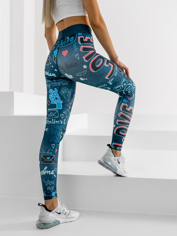 Dam Leggings Marinblå Bolf 20755