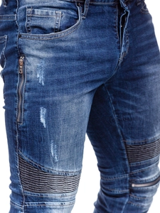 Herr Jeans Slim Fit Marinblå Bolf MP007BS