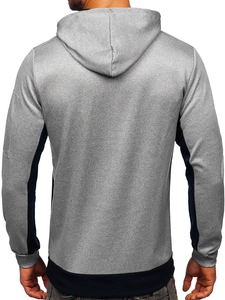 Herr Huvtröja med tryck Marinblå Bolf HY972