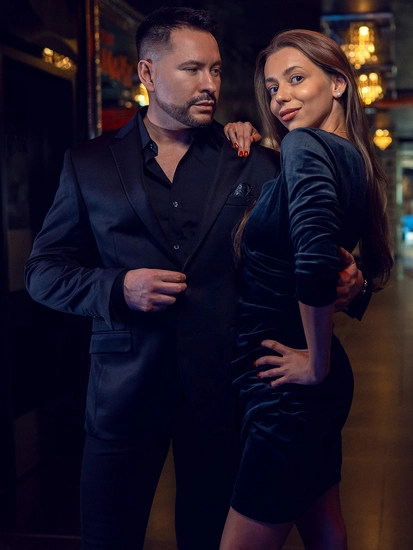 Dam Skrynklig Velourklänning Svart Bolf Bellisima