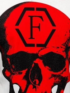 Herr Mönstrad T-shirt Vit Bolf KS2106