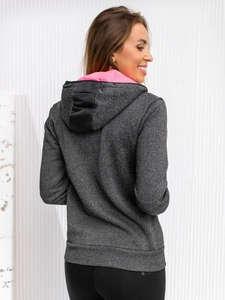 Dam Lättviktsjacka med huva Svart Bolf KSW4001A1