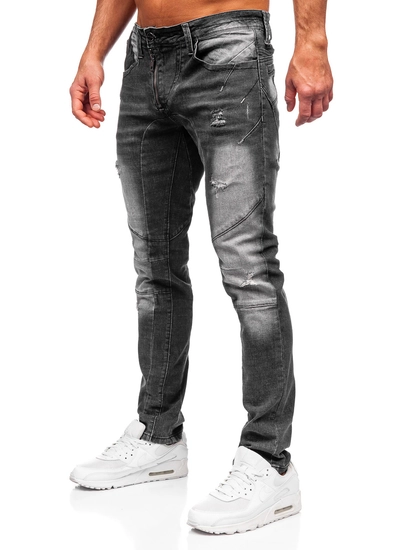 Herr Jeans Slim Fit Svart Bolf MP0045N